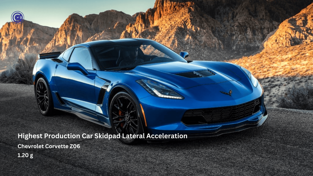 Highest Production Car Skidpad Lateral Acceleration