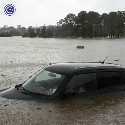 Car Stuck in Water