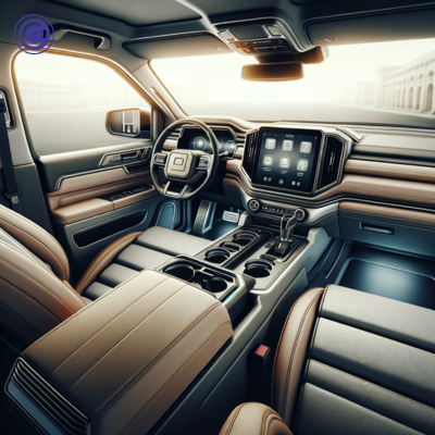 Interior of SUV